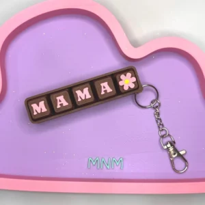 Personalized Mama Clicker Keychain
