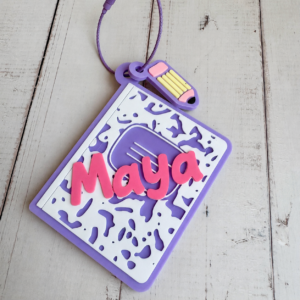 Personalized Notebook Bag Tag
