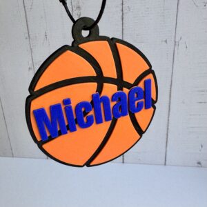 Personalized Basketball Bag Tag